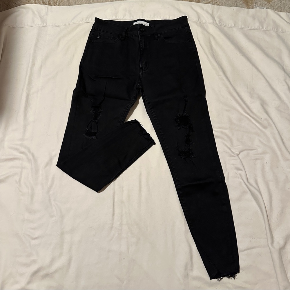 KanCan Black Distressed Skinny Jeans